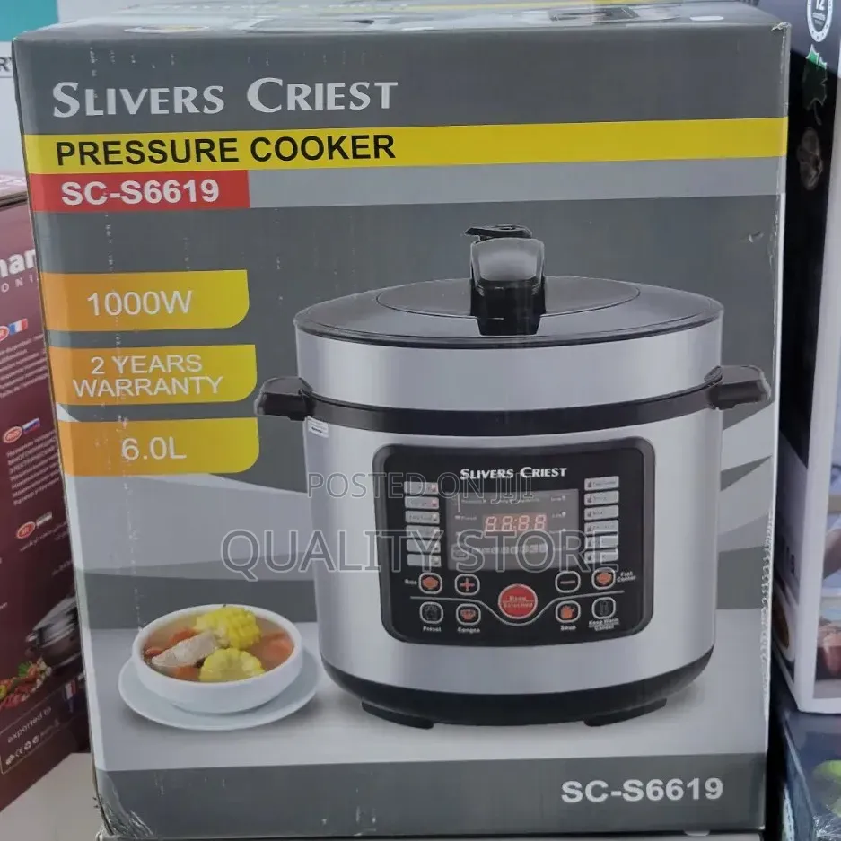 Slivers Crest Pressure Cooker 6 L
