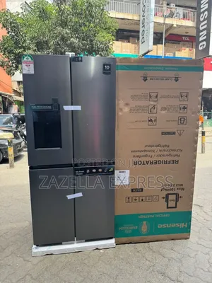 Hisense 610L 4 Doors Refrigerator Silver