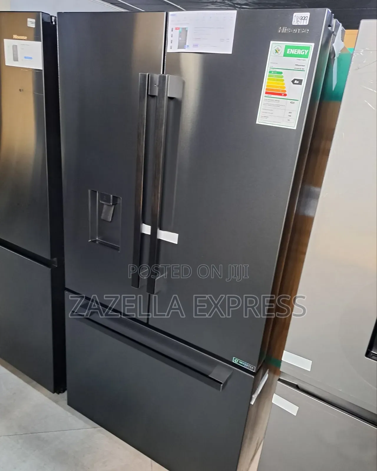 Hisense 610L 4 Doors Refrigerator Silver