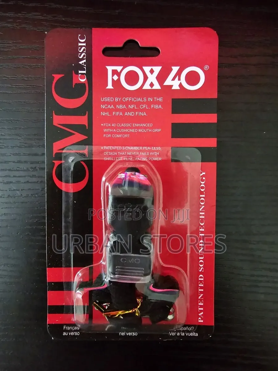 Referee Whistle, Fox 40 Cushioned Mouth Grip) -Urban Stores