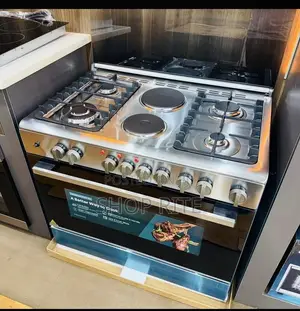 Hisense 90/60 Cooker 4 Gas 2 Electric Stainless Steel