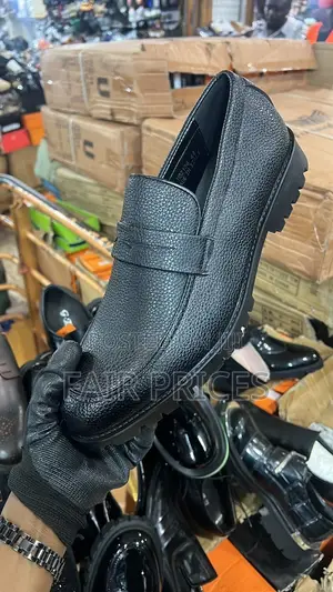 Non Laced Original Leather Loafer Oxfords Black