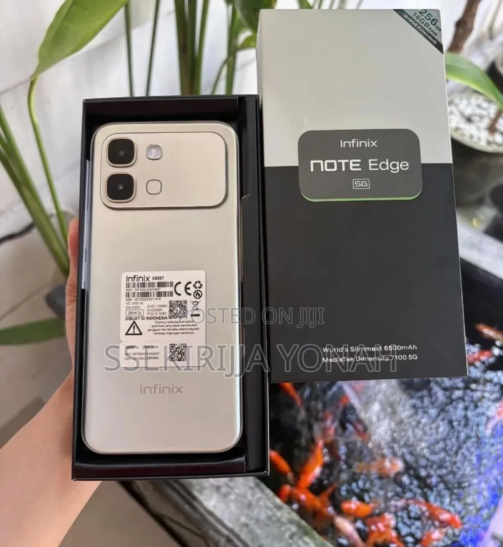 New Infinix Note Edge 256 GB Silver