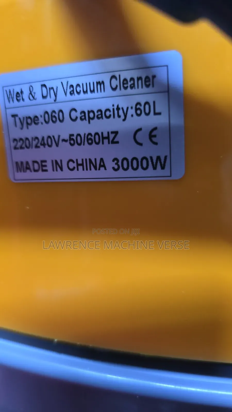 Vacuum Cleaner 60L Wet and Dry