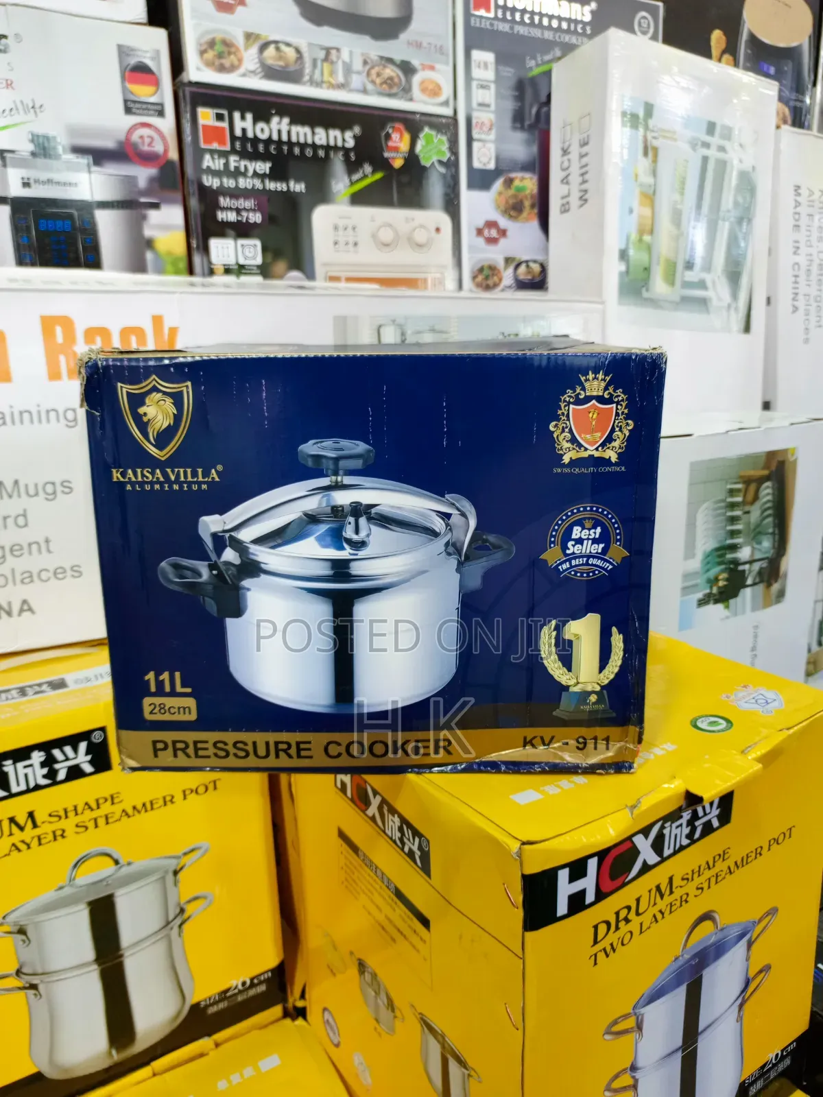 Kaisa Villa 11L Aluminium Pressure Cooker (Model KV-911).