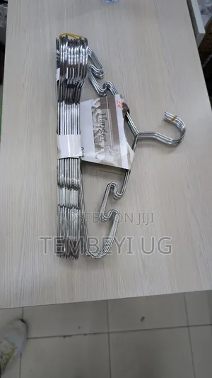 Strong Stainless Steel Hangers. A Set of 10