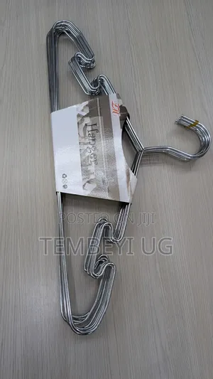 Strong Stainless Steel Hangers. A Set of 10