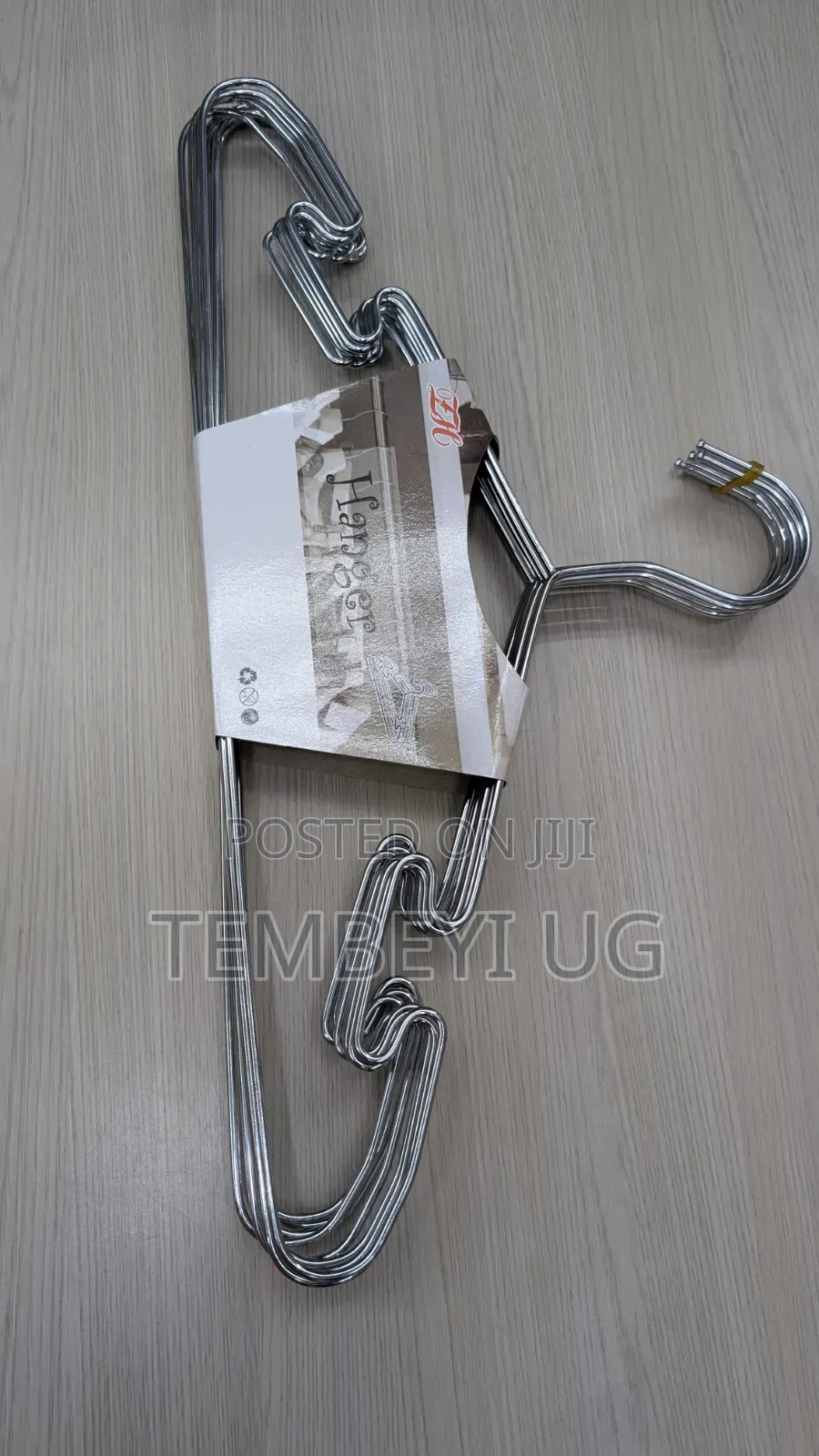 Strong Stainless Steel Hangers. A Set of 10