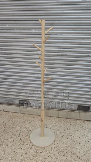 Solid Wood Coat Rack Stand, Coat Rack Freestanding With 8 Hooks