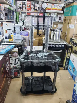 3 Tier TV Stand Glass With Mounting