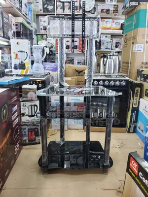 3 Tier TV Stand Glass With Mounting