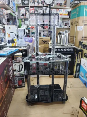 3 Tier TV Stand Glass With Mounting