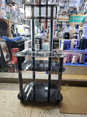 3 Tier TV Stand Glass With Mounting