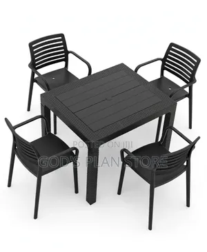 Strong &Weatherproof Plastic Table and Chairs Plastic Table and Chairs