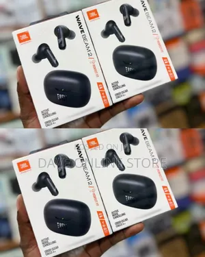 JBL Wave Beam 2 True Wireless Earbuds in Black.