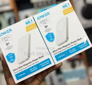 Anker MagGo Ultra-Slim Magnetic Power Bank (10,000mAh, Model A1664).