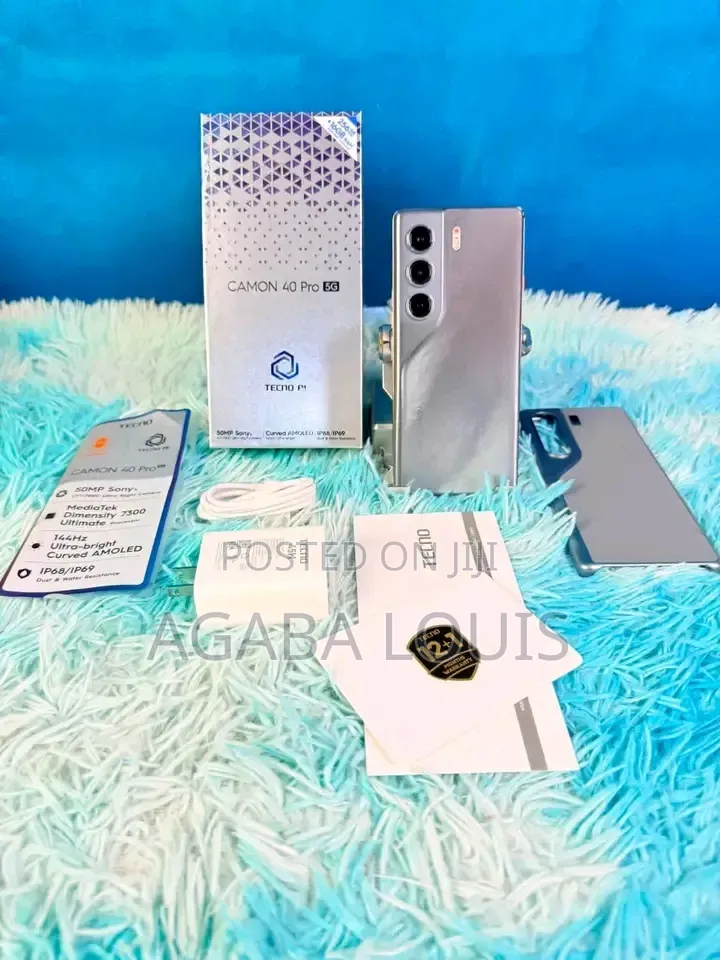 New Tecno Camon 40 Pro 5G 256 GB Gray