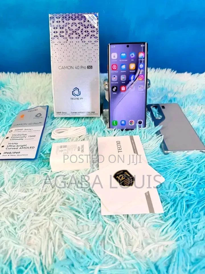 New Tecno Camon 40 Pro 5G 256 GB Gray