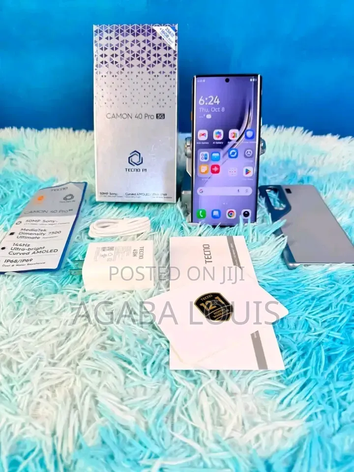 New Tecno Camon 40 Pro 5G 256 GB Gray