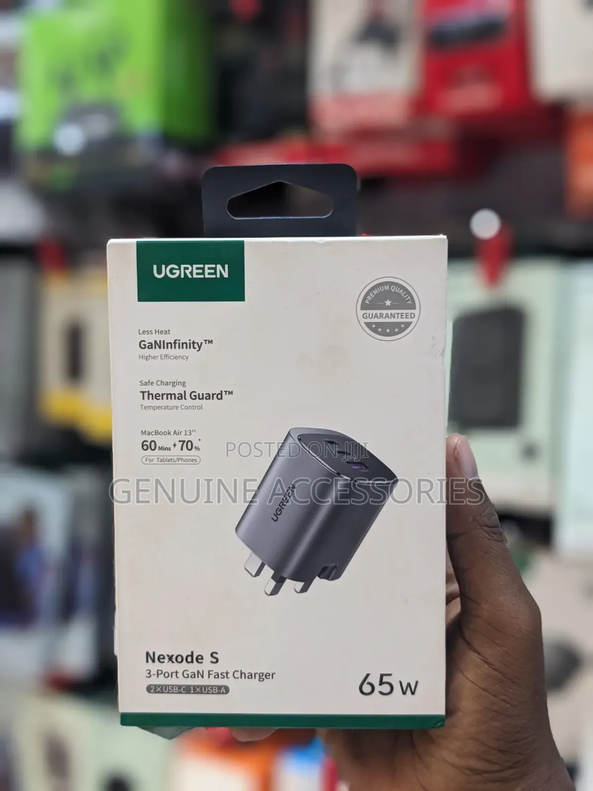Ugreen Nexode 65w 3-Port Charger Plug