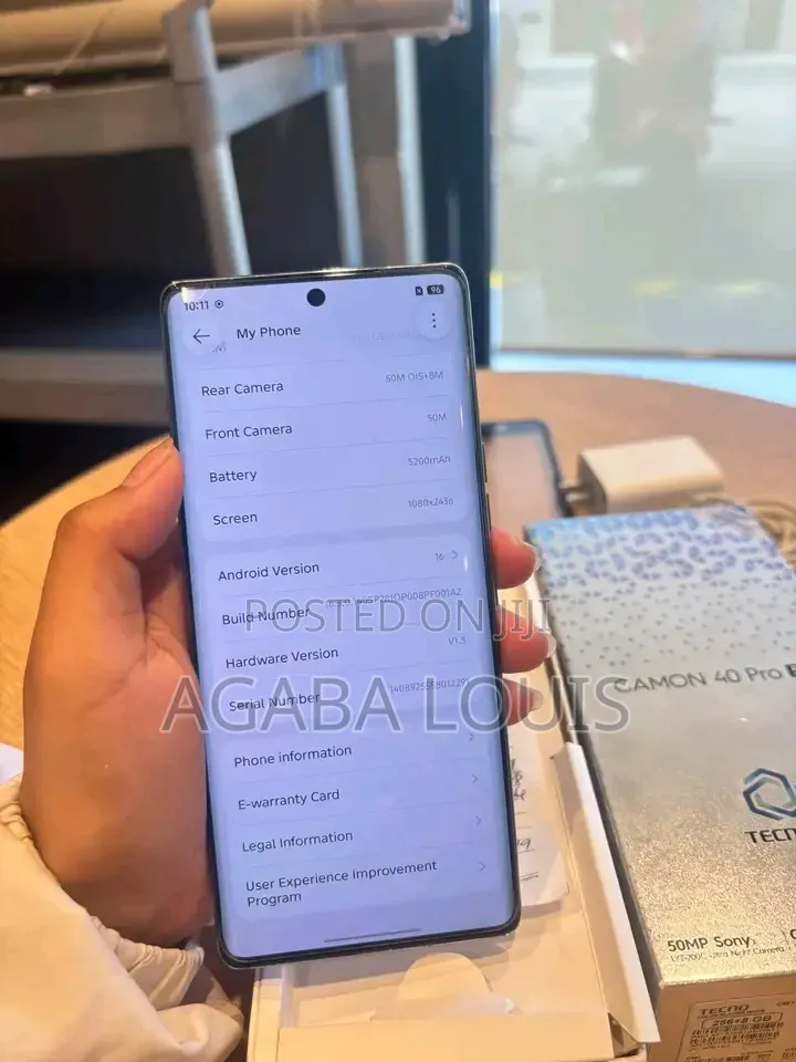 New Tecno Camon 40 Pro 5G 256 GB Blue
