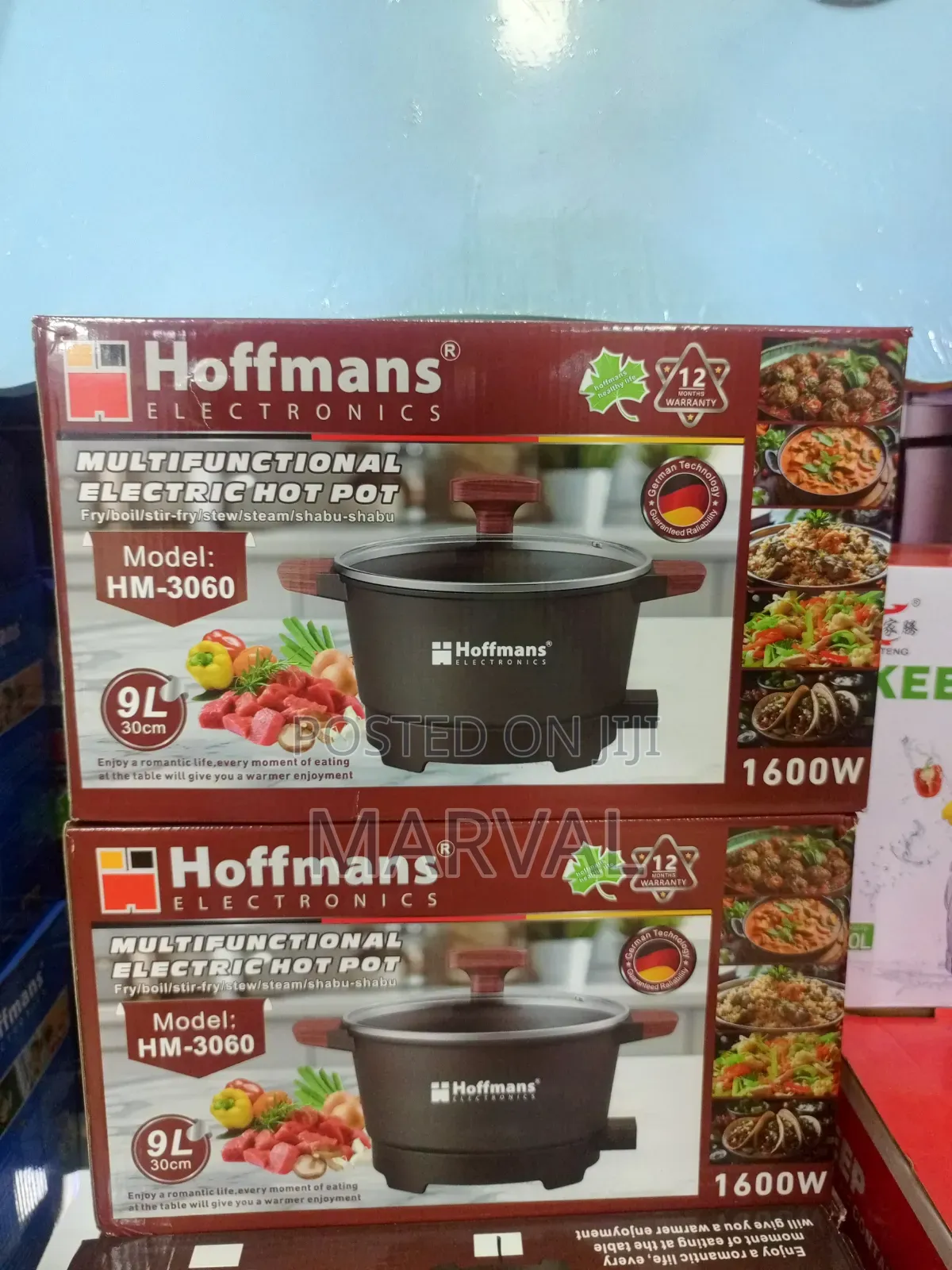 Hoffmans 9L Multifunctional Electric Hot Pot (Model HM-3060).