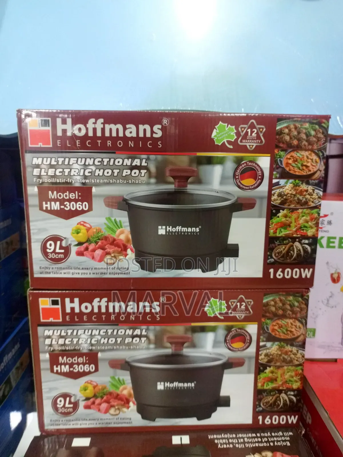 Hoffmans 9L Multifunctional Electric Hot Pot (Model HM-3060).