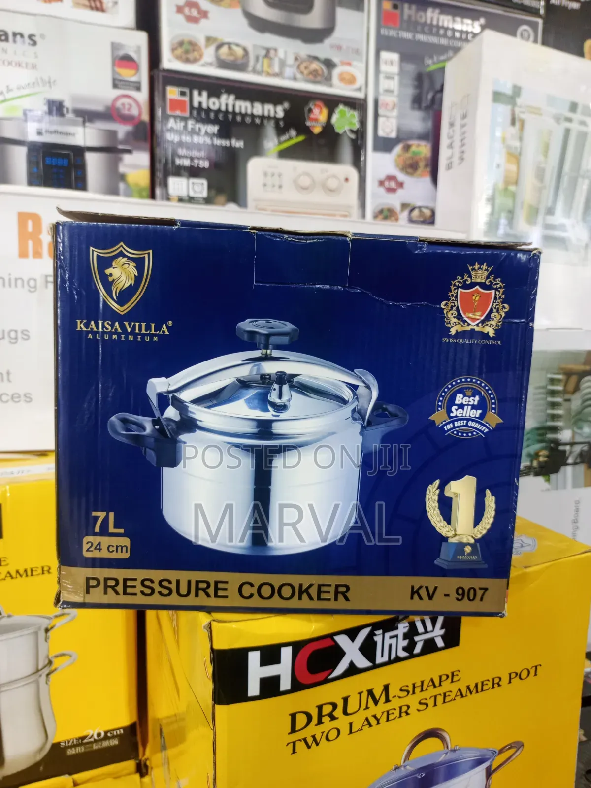 Kaisa Villa 7L Aluminum Pressure Cooker (Model KV-907)