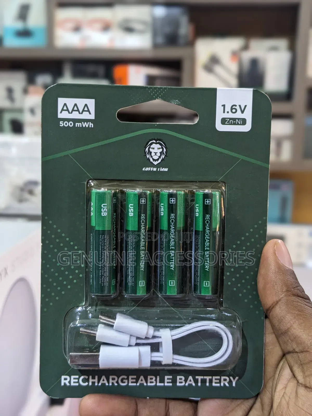 Green Lion AAA 4-Pack USB C Rechargeable Batteries