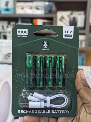 Green Lion AAA 4-Pack USB C Rechargeable Batteries