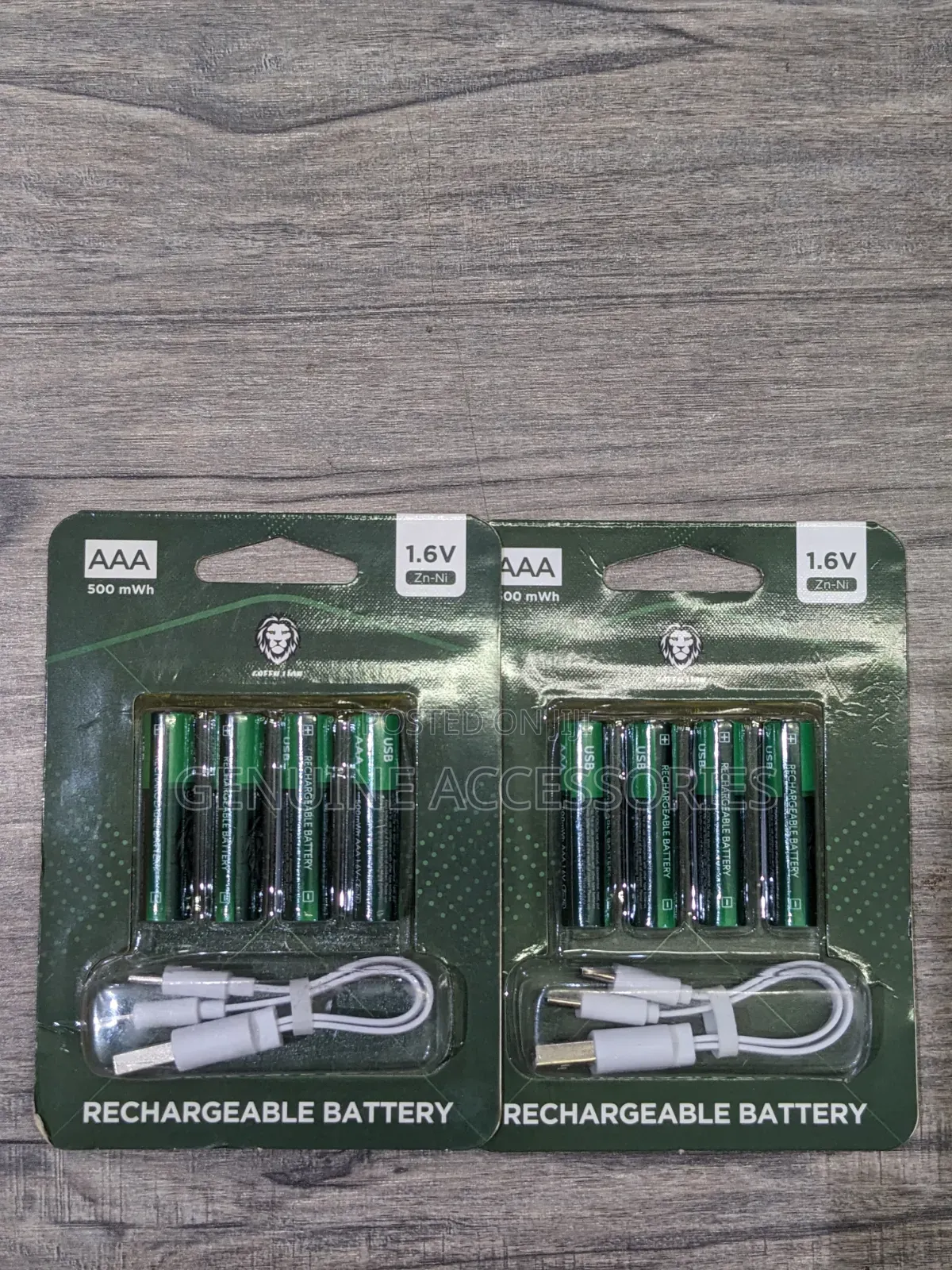 Green Lion AAA 4-Pack USB C Rechargeable Batteries