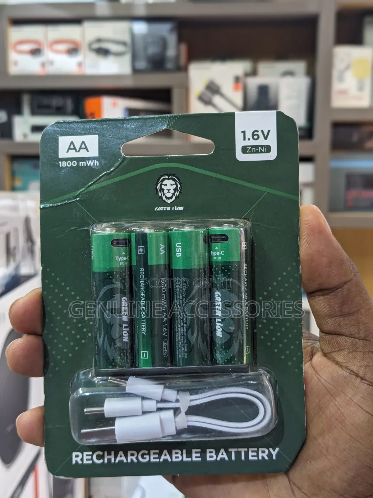 Green Lion AA USB C Rechargeable Batteries