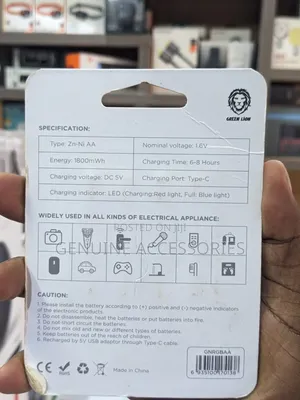 Green Lion AA USB C Rechargeable Batteries