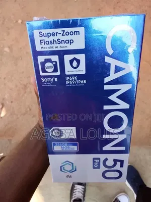 New Tecno Camon 50 Pro 256 GB Gold