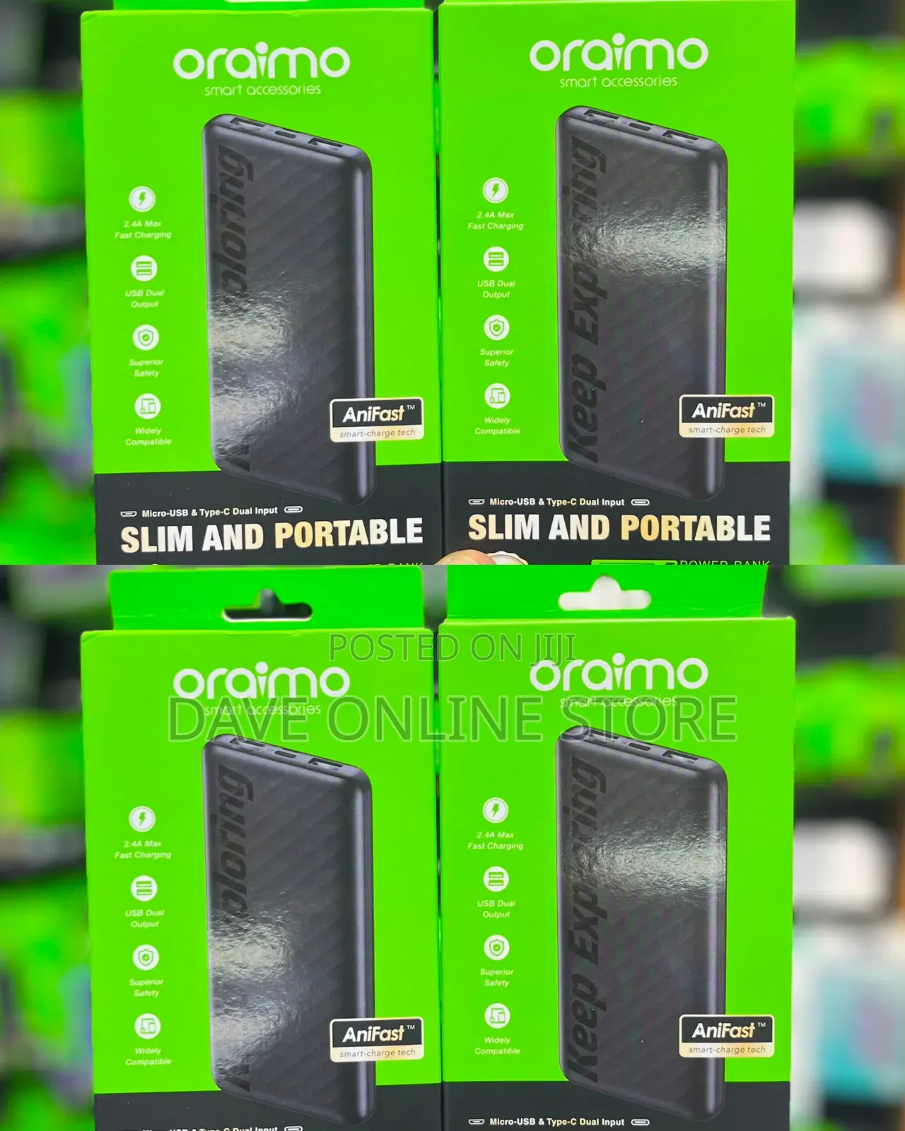 Oraimo Toast 10 / Toast 10 Play (OPB-P118D) 10,000mAh Portable