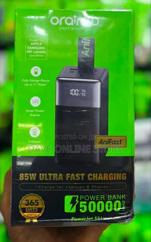 Oraimo PowerJet 501 (OPB-750SQ) 50,000mAh 85W Ultra-Fast Charging