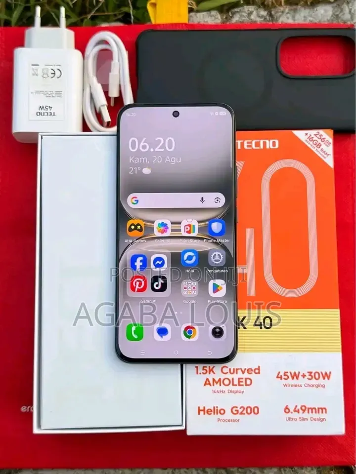 New Tecno Spark 40 Pro+ 256 GB Black