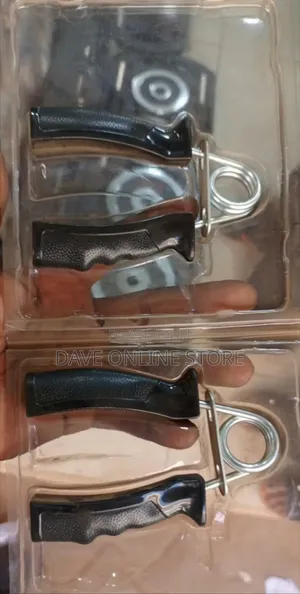Black Plastic and Steel Spring Hand Grip Exercisers
