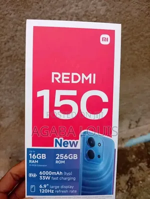 New Xiaomi Redmi 15C 4G 256 GB Black