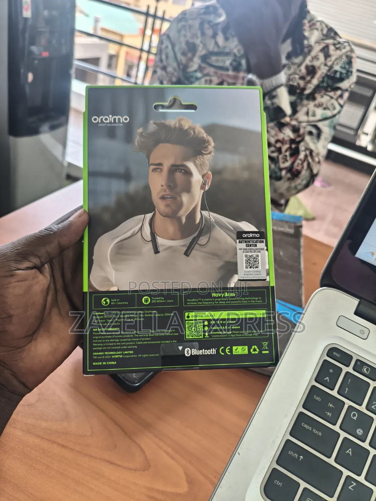 Oraimo Necklace Lite Original Bluetooth Earphones
