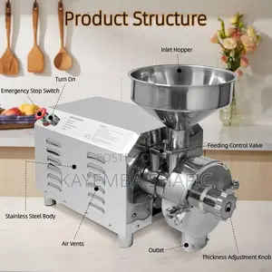 Commercial Electric Grain Grinder 2.2kW Dry Powder Mill 2200