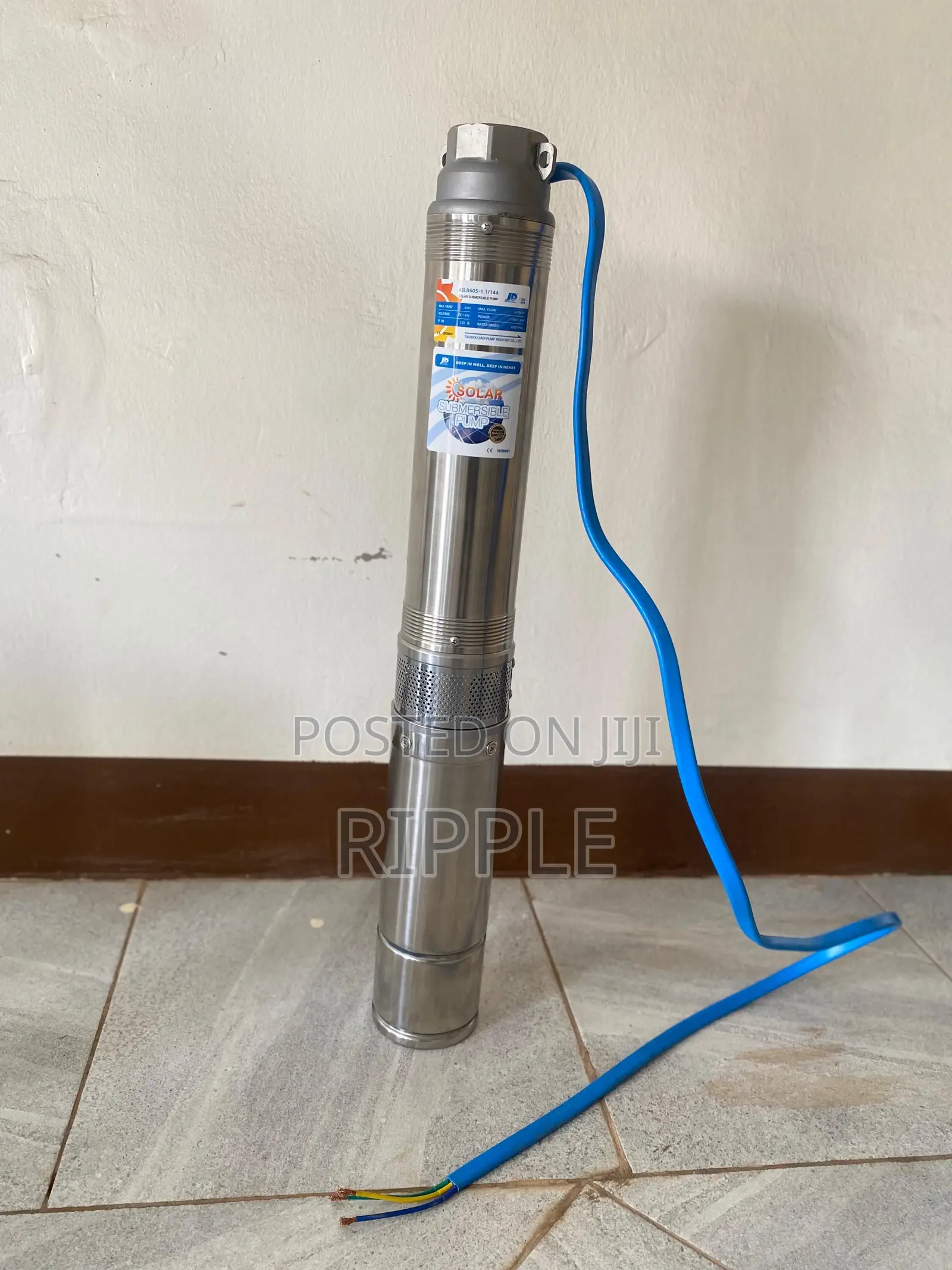 1100W Solar Borehole Pump 40m Head 10500l/H 144V DC