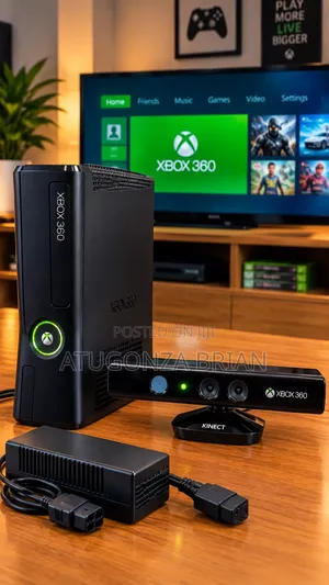 Xbox 360 With Kinect Sensor for Sale