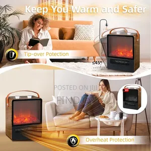 Electric Fireplace 1500W Space Portable Heater for Indoor
