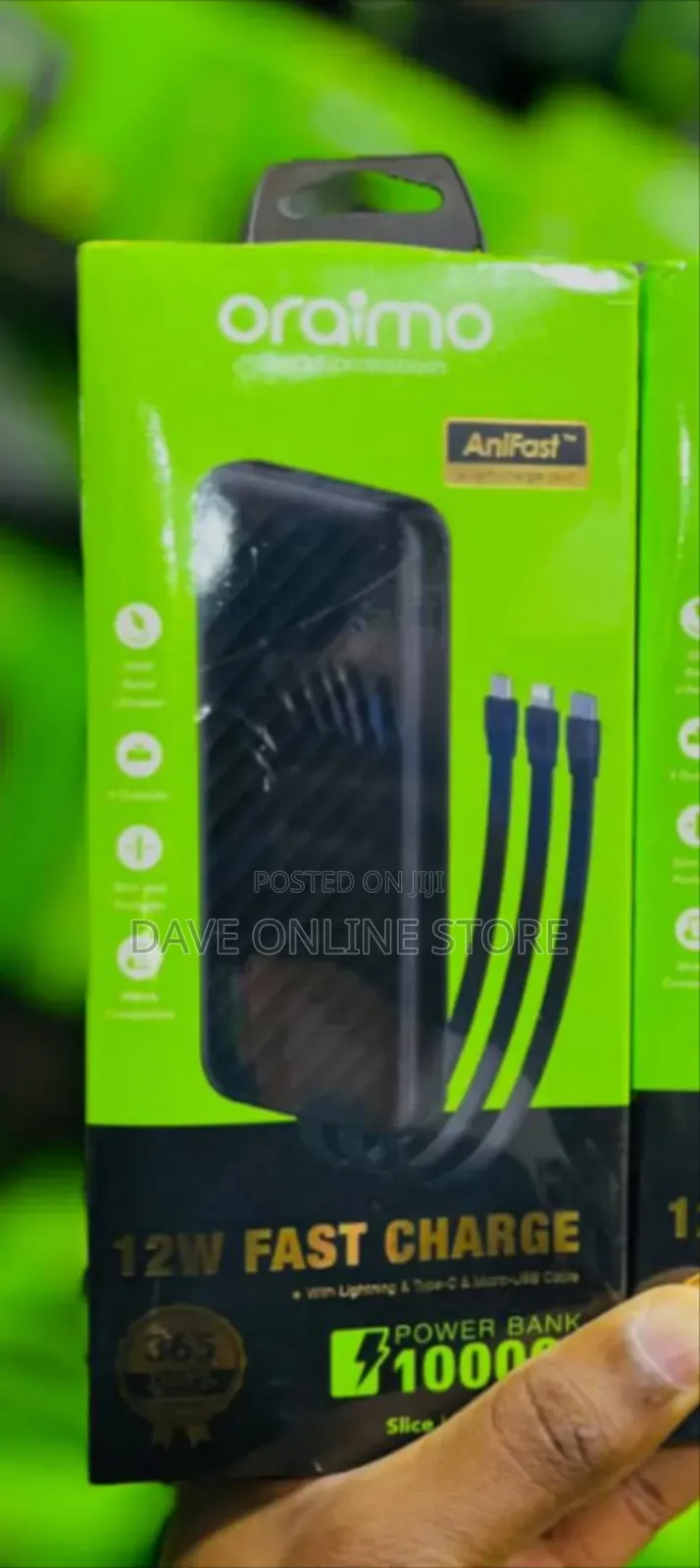 Oraimo Slice Link (OPB-P5101) 10,000mAh 12W Fast Charge Power Bank