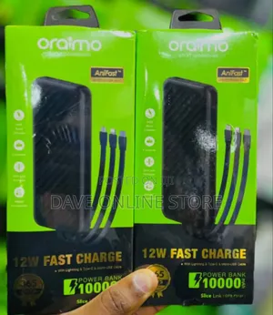 Oraimo Slice Link (OPB-P5101) 10,000mAh 12W Fast Charge Power Bank