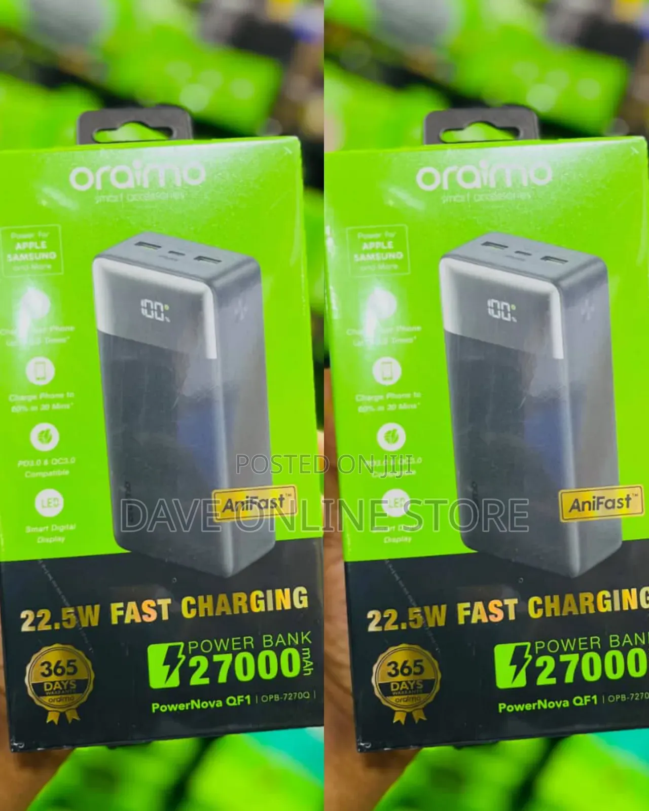 Oraimo PowerNova QF1 27,000mAh 22.5W Fast Charging Power Bank