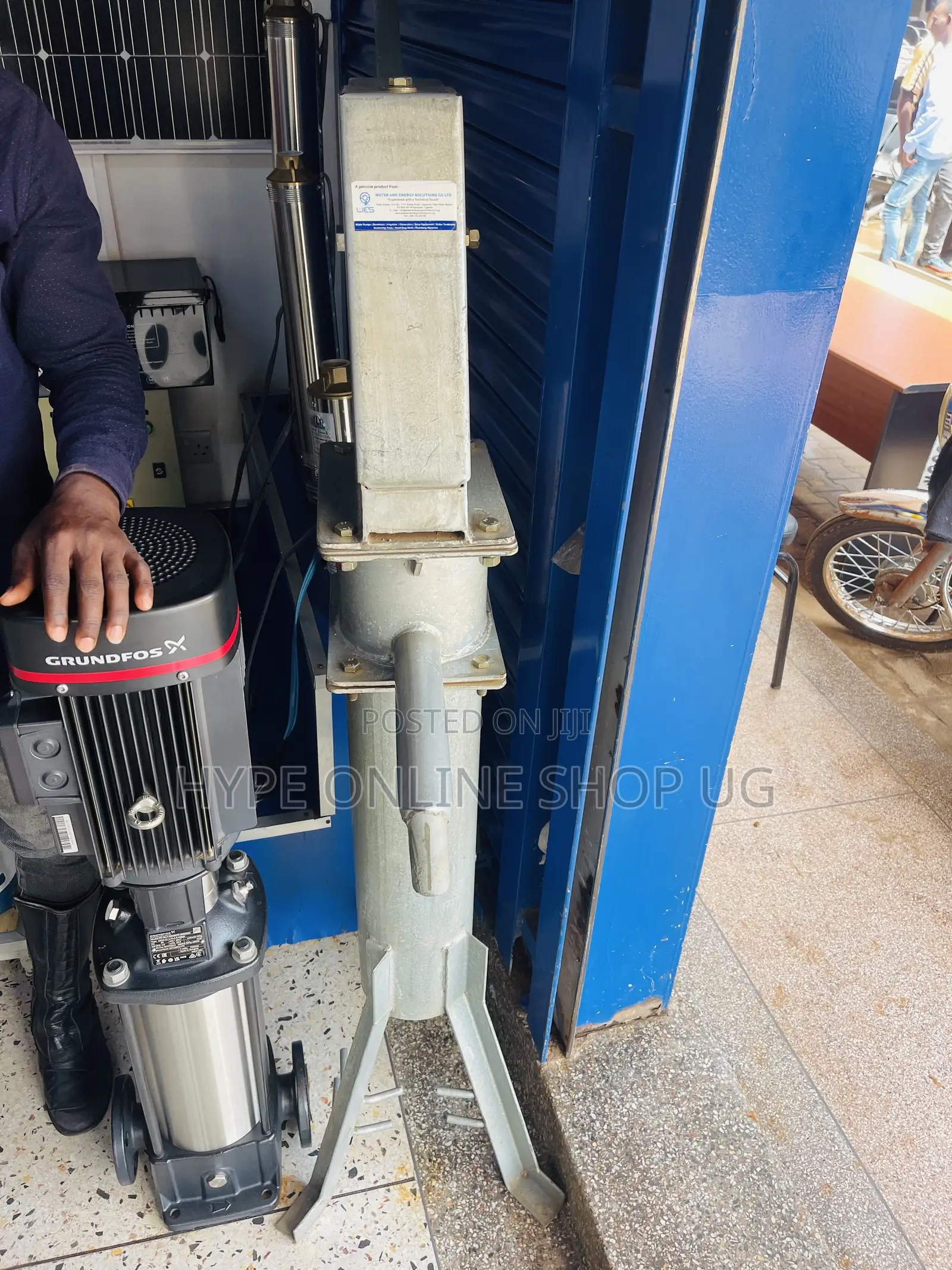 Borehole Head Assembly,pedestal Stand and Water Pump