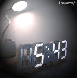 3D LED Digital Wall and Desk Alarm Clock