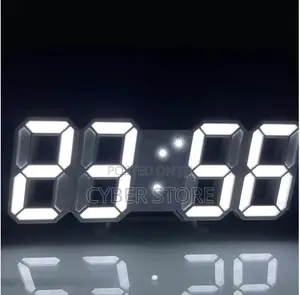 3D LED Digital Wall and Desk Alarm Clock
